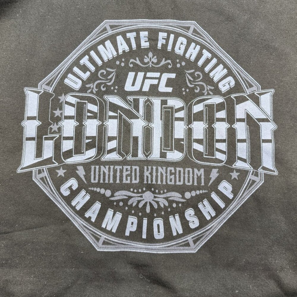 ​UFC London UK Ultimate Fighting Championship Hoodie Black Size 2XL - New - Picture 3 of 3
